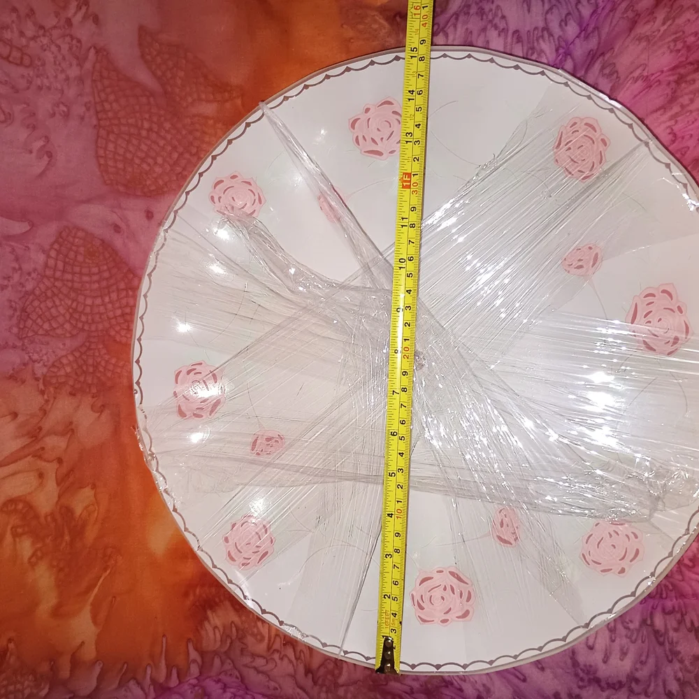 Floral Ceiling Light Shade with Red Roses